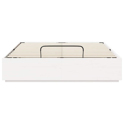 Letto ottomano Bianco 140 x 190 cm Legno di pino massiccio | homemem39