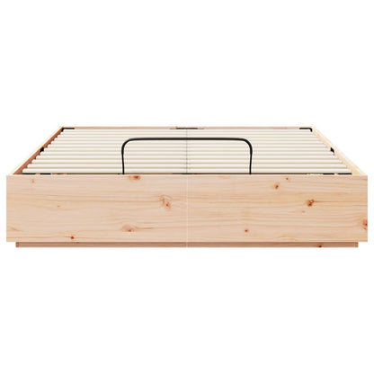Letto ottomano Naturale 160 x 200 cm Legno di pino massiccio | homemem39