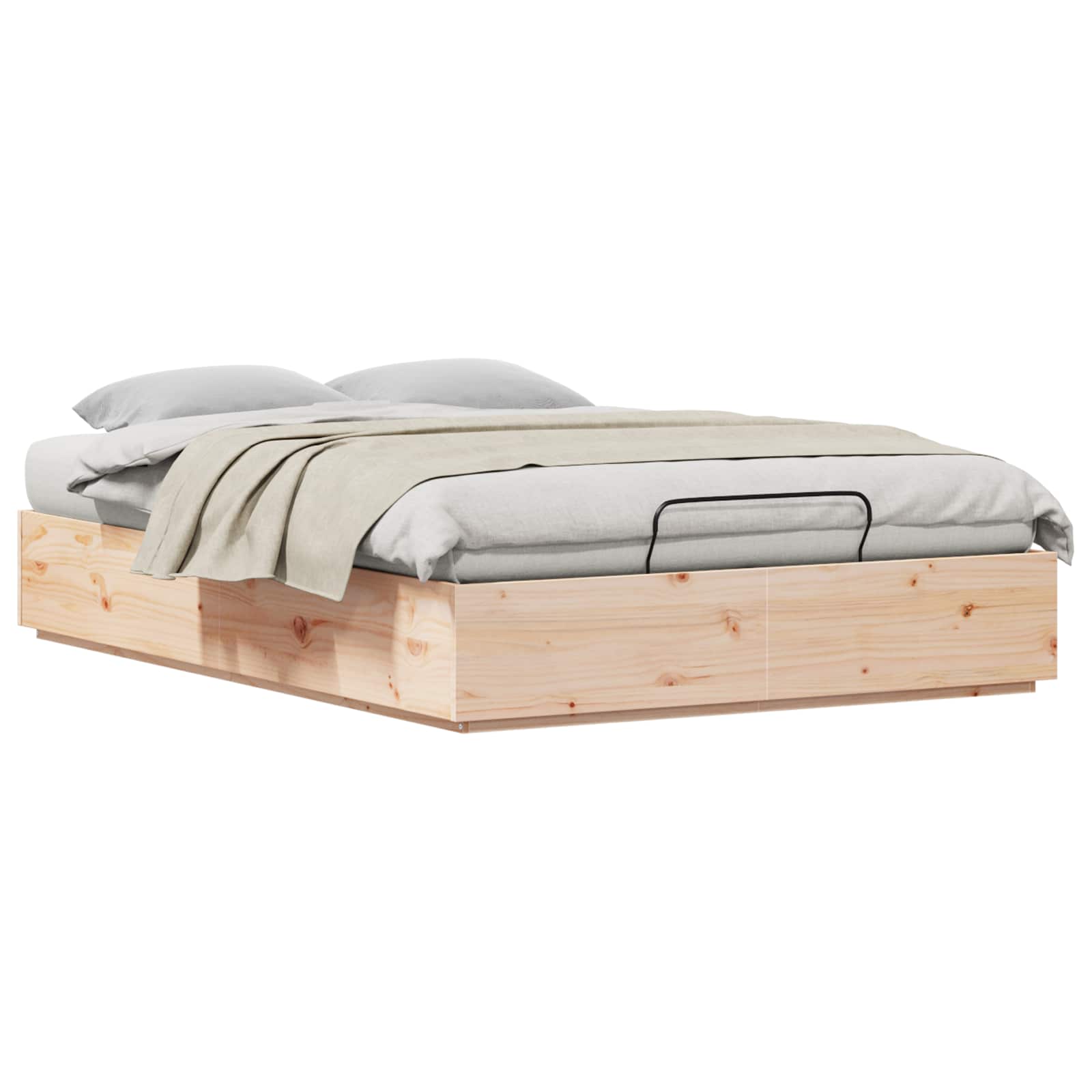 Letto ottomano Naturale 160 x 200 cm Legno di pino massiccio | homemem39
