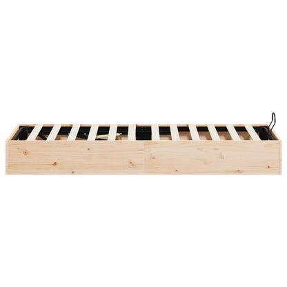 Telaio del Letto Ottomano con Ripostiglio Naturale 70 x 190 cm | homemem39