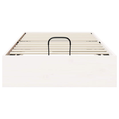 Telaio del Letto Ottomano con Ripostiglio Bianco 90 x 190 cm | homemem39