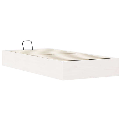 Telaio del Letto Ottomano con Ripostiglio Bianco 80 x 200 cm | homemem39