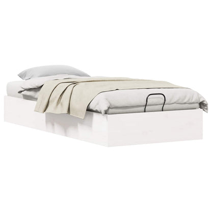 Telaio del Letto Ottomano con Ripostiglio Bianco 80 x 200 cm | homemem39