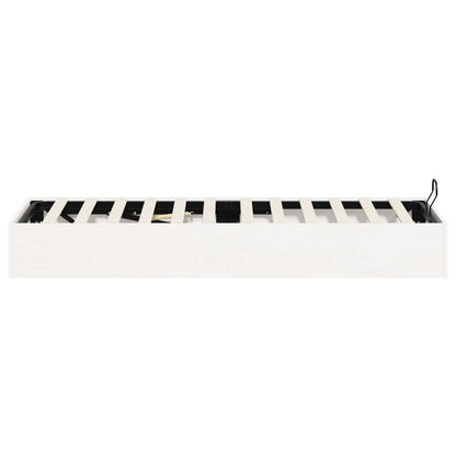 Telaio del Letto Ottomano con Ripostiglio Bianco 80 x 200 cm | homemem39