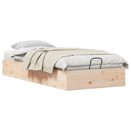 Telaio del Letto Ottomano con Ripostiglio Naturale 100 x 200 cm | homemem39