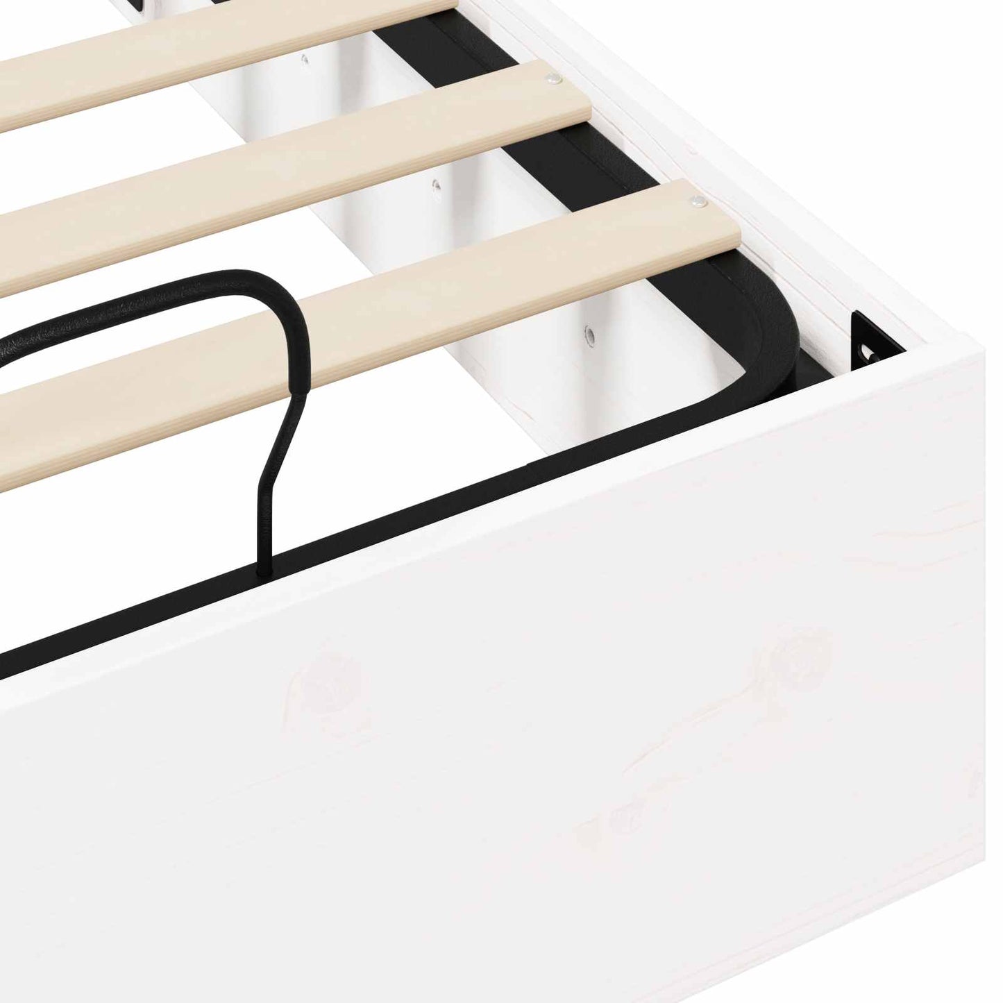 Telaio del Letto Ottomano con Ripostiglio Bianco 100 x 200 cm | homemem39