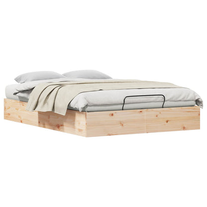 Telaio del Letto Ottomano con Ripostiglio Naturale 120 x 190 cm | homemem39