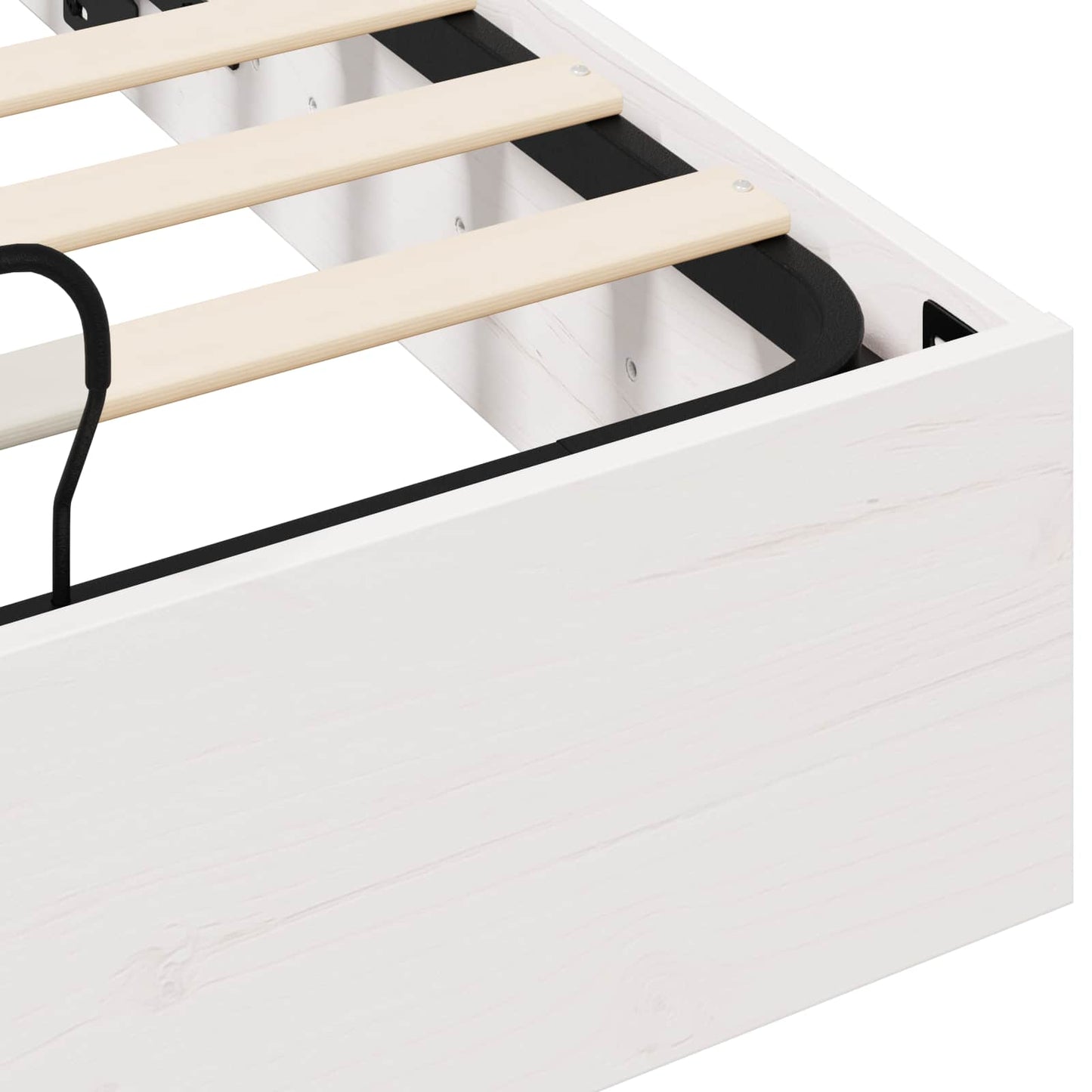 Telaio del Letto Ottomano con Ripostiglio Bianco 135 x 190 cm | homemem39