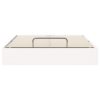 Telaio del Letto Ottomano con Ripostiglio Bianco 135 x 190 cm | homemem39