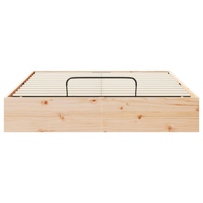 Telaio del Letto Ottomano con Ripostiglio Naturale 150 x 200 cm | homemem39
