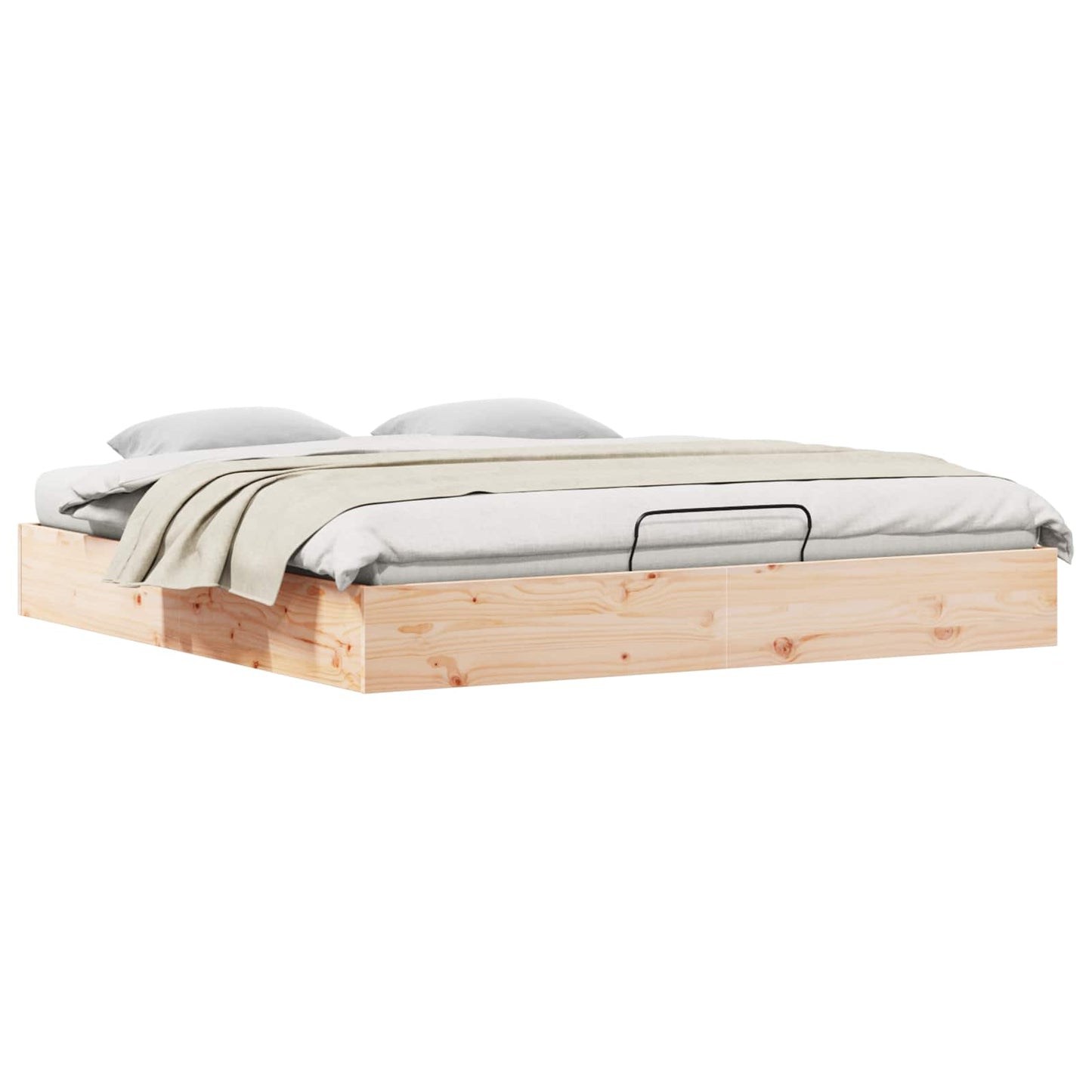 Telaio del Letto Ottomano con Ripostiglio Naturale 180 x 200 cm | homemem39