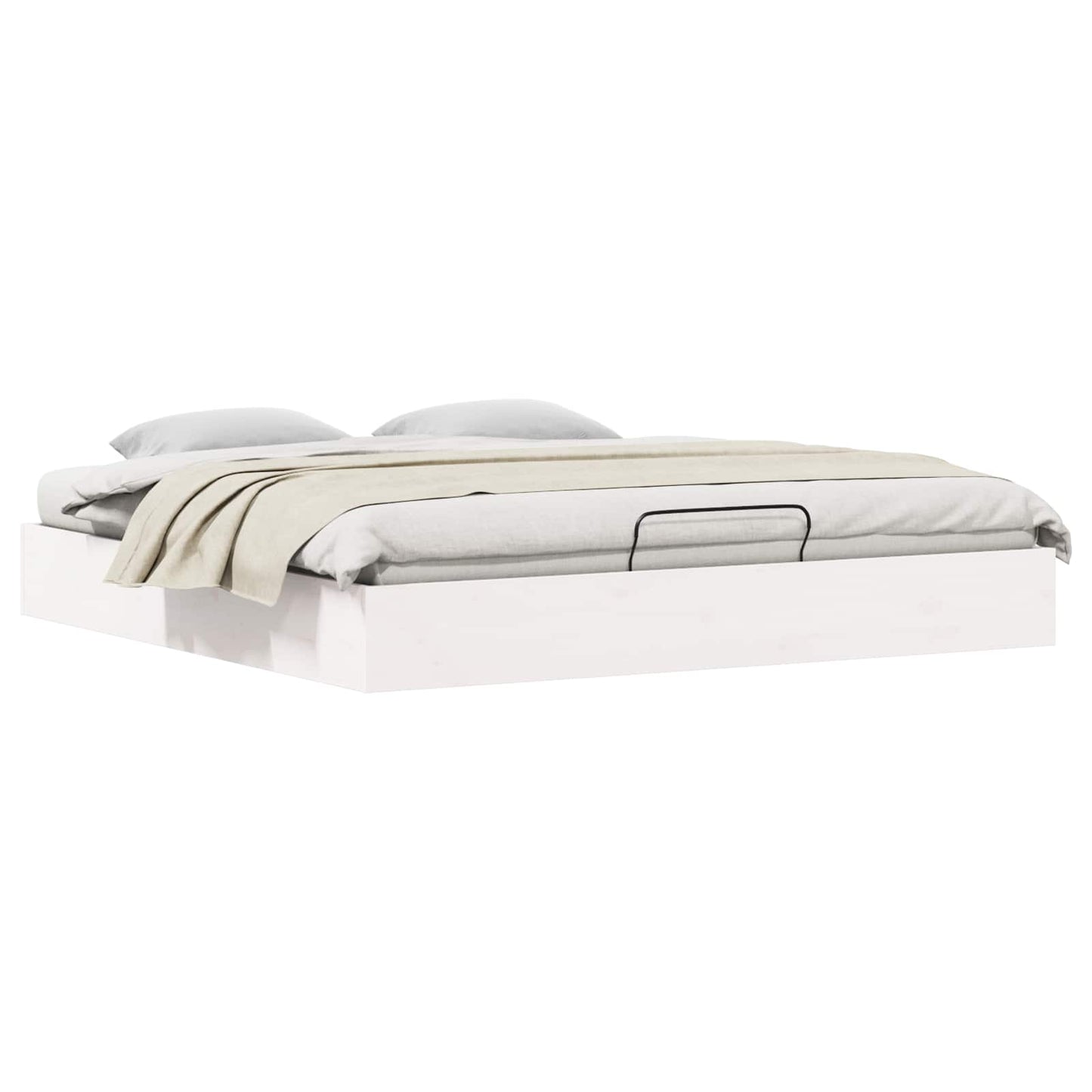 Telaio del Letto Ottomano con Ripostiglio Bianco 180 x 200 cm | homemem39
