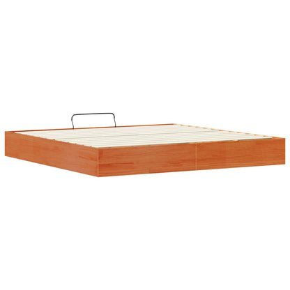 Telaio del Letto Ottomano con Ripostiglio Marrone Cerato | homemem39