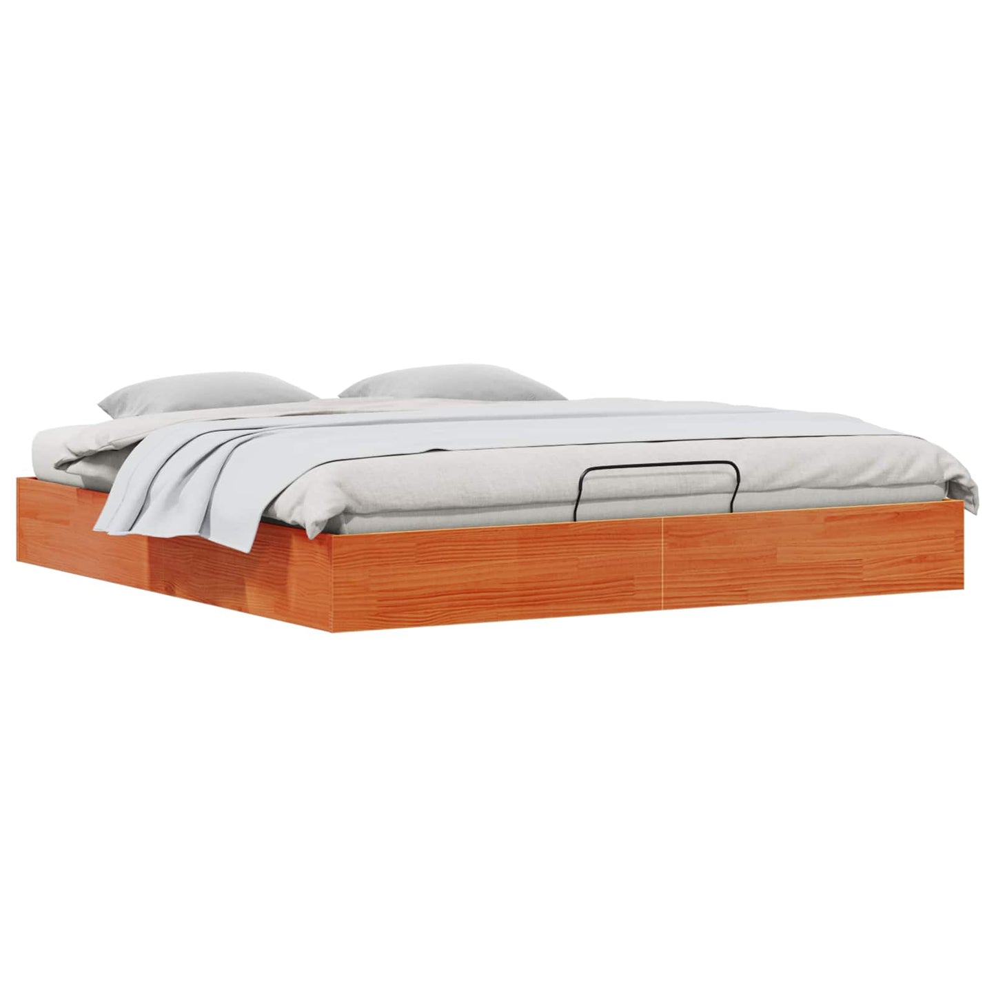 Telaio del Letto Ottomano con Ripostiglio Marrone Cerato | homemem39