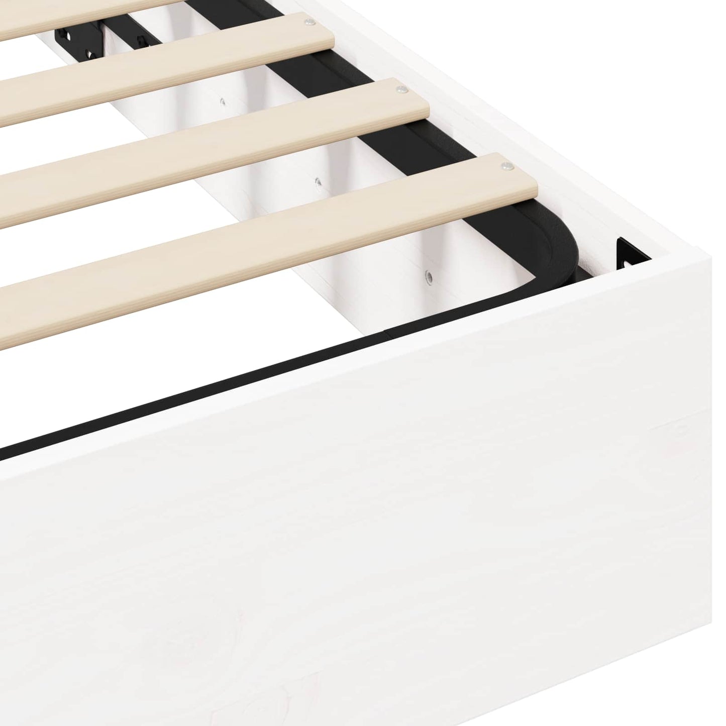 Telaio del Letto Ottomano con Ripostiglio Bianco 200 x 200 cm | homemem39