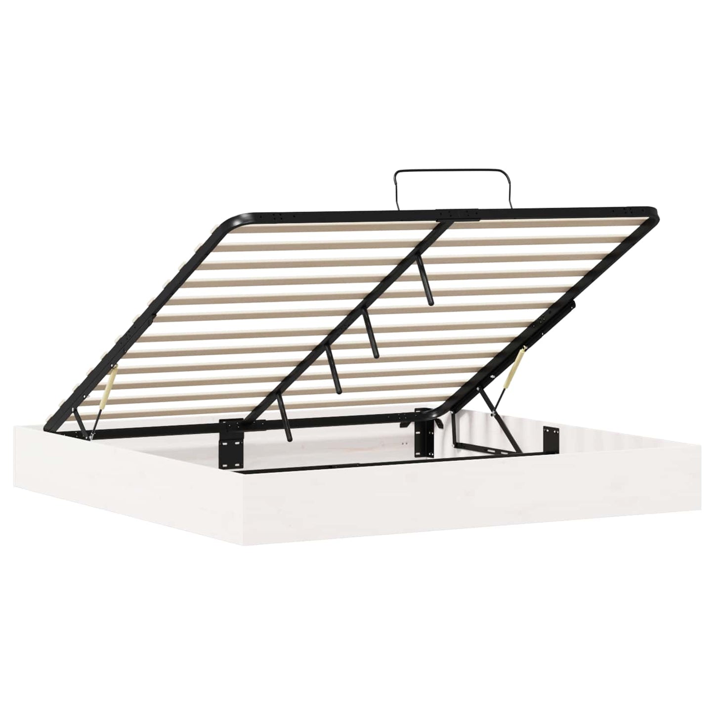 Telaio del Letto Ottomano con Ripostiglio Bianco 200 x 200 cm | homemem39