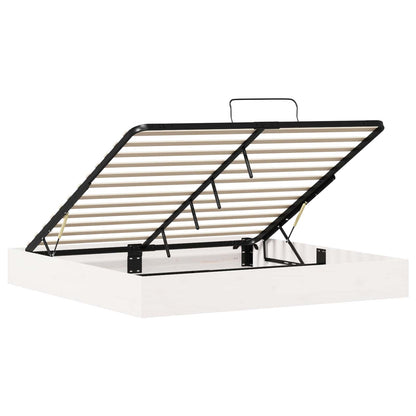 Telaio del Letto Ottomano con Ripostiglio Bianco 200 x 200 cm | homemem39
