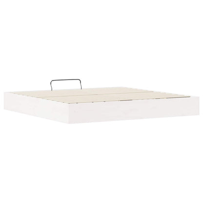 Telaio del Letto Ottomano con Ripostiglio Bianco 200 x 200 cm | homemem39