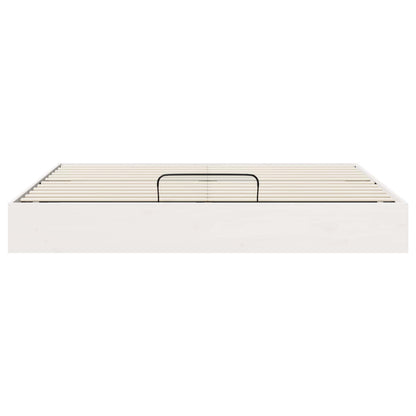 Telaio del Letto Ottomano con Ripostiglio Bianco 200 x 200 cm | homemem39