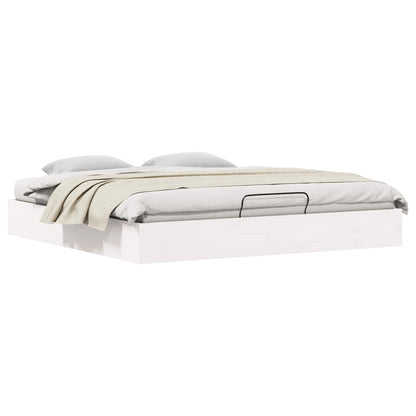 Telaio del Letto Ottomano con Ripostiglio Bianco 200 x 200 cm | homemem39