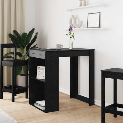 Tavolo da bar Rovere Nero 102 x 70 x 103,5 cm Legno multistrato | homemem39