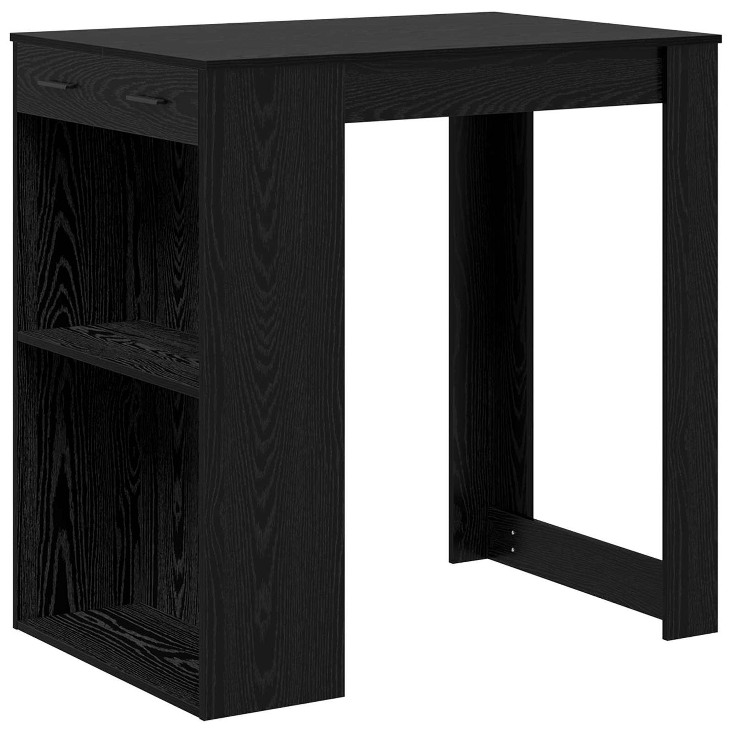 Tavolo da bar Rovere Nero 102 x 70 x 103,5 cm Legno multistrato | homemem39