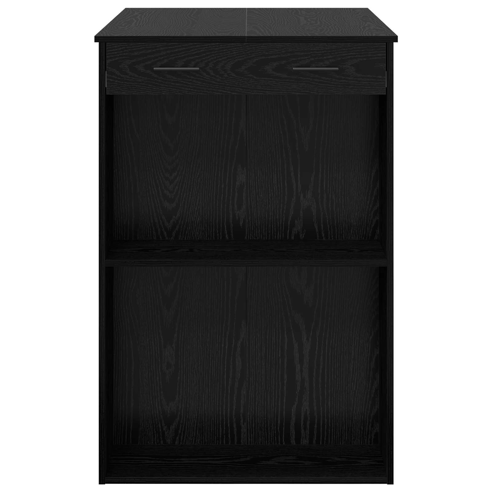 Tavolo da bar Rovere Nero 102 x 70 x 103,5 cm Legno multistrato | homemem39