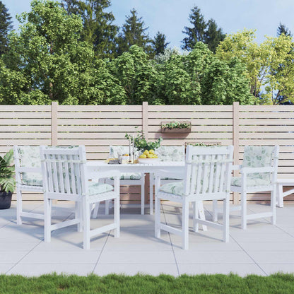 Cuscino da Esterno 6 pcs Bianco 100 x 50 x 7 cm Tessuto | homemem39