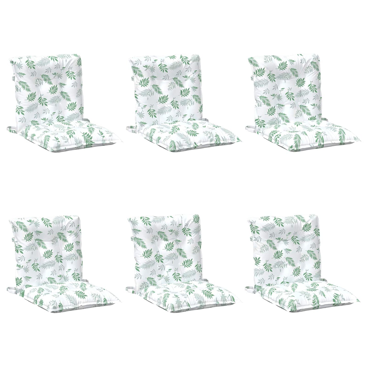 Cuscino da Esterno 6 pcs Bianco 100 x 50 x 7 cm Tessuto | homemem39