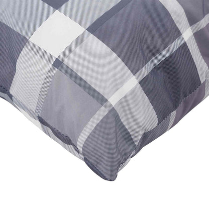 Cuscino da Esterno 4 pcs Grigio a quadri 40 x 40 cm Tessuto | homemem39