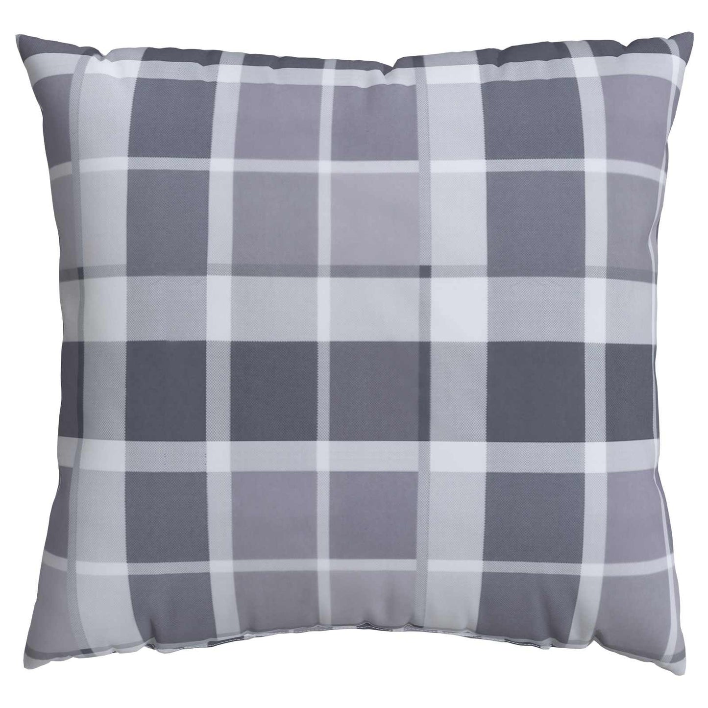 Cuscino da Esterno 4 pcs Grigio a quadri 60 x 60 cm Tessuto | homemem39