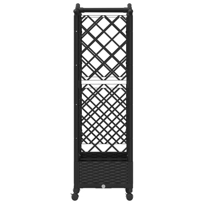 Letto Rialzato con Griglia e Tetto Nero 124 x 40 x 129 cm PP | homemem39