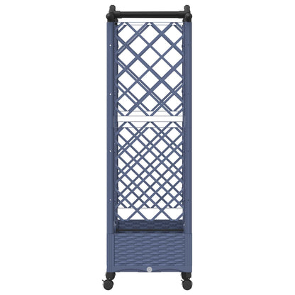 Letto Rialzato con Griglia e Tetto Grigio 124 x 40 x 129 cm PP | homemem39