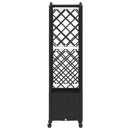 Letto Rialzato con Griglia e Tetto Nero 125 x 40 x 144 cm PP | homemem39