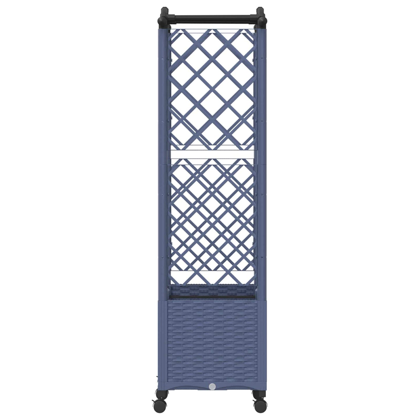 Letto Rialzato con Griglia e Tetto Grigio 125 x 40 x 144 cm PP | homemem39