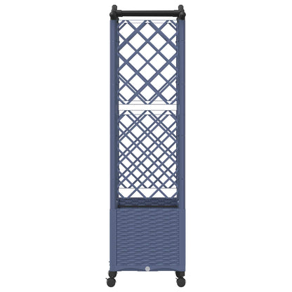 Letto Rialzato con Griglia e Tetto Grigio 125 x 40 x 144 cm PP | homemem39
