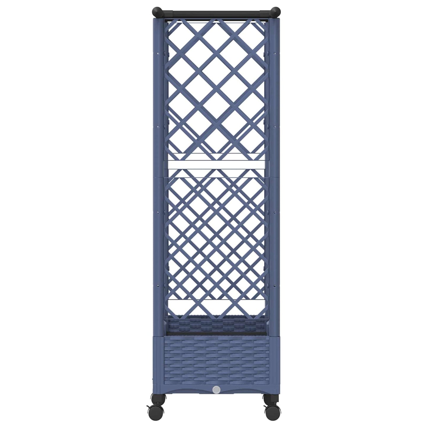 Letto Rialzato con Griglia e Tetto Grigio 122,5 x 40 x 127 cm | homemem39