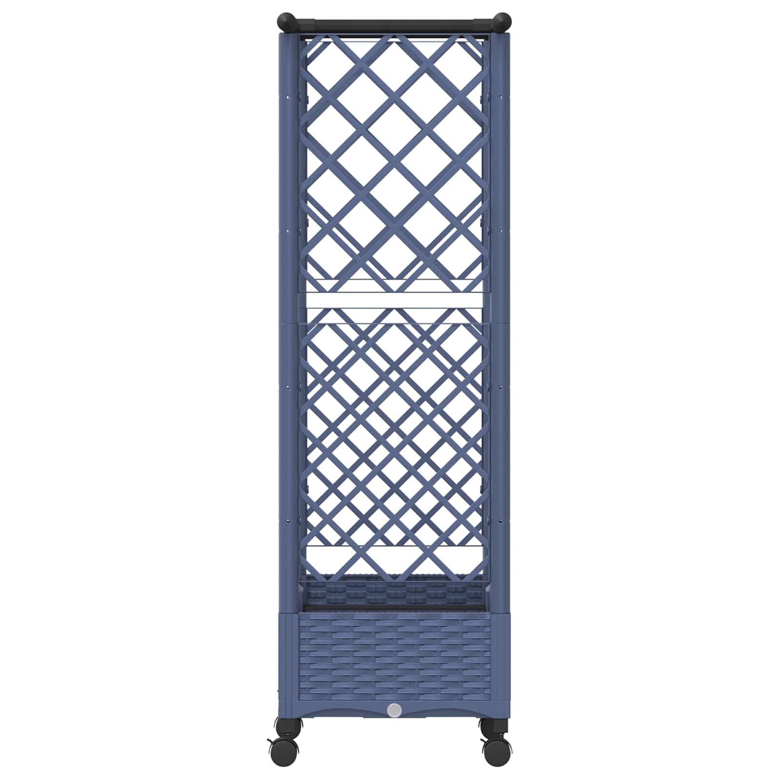 Letto Rialzato con Griglia e Tetto Grigio 122,5 x 40 x 127 cm | homemem39