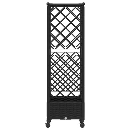 Letto Rialzato con Griglia e Tetto Nero 124 x 40 x 127 cm PP | homemem39