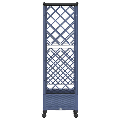 Letto Rialzato con Griglia e Tetto Grigio 124 x 40 x 127 cm PP | homemem39