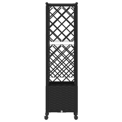 Letto Rialzato con Griglia e Tetto Nero 124 x 40 x 142 cm PP | homemem39