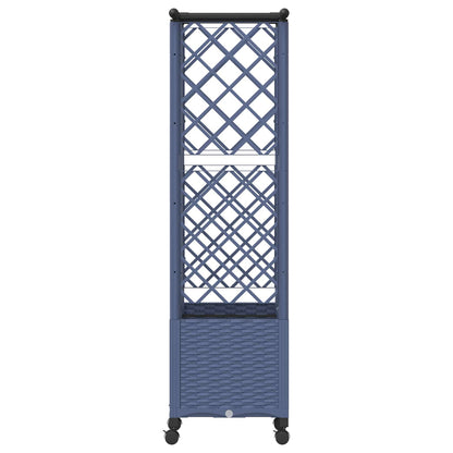 Letto Rialzato con Griglia e Tetto Grigio 124 x 40 x 142 cm PP | homemem39