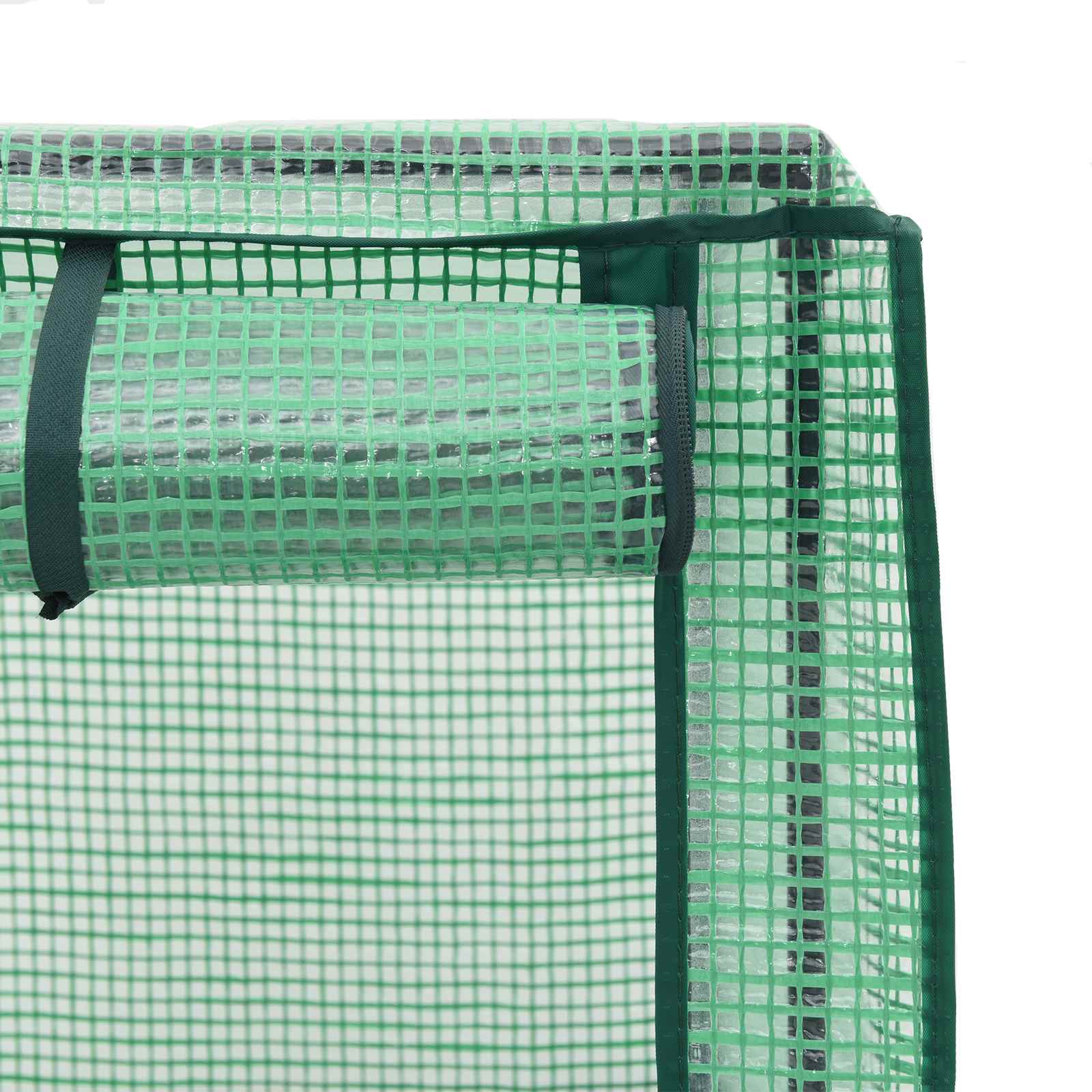 Vaso da Giardino con Copertura per Serra e Ruote 3 pz PP | homemem39