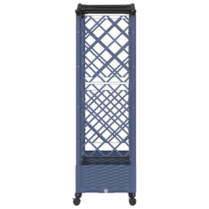 Letto Rialzato con Griglia e Tetto Grigio 169 x 40 x 129 cm PP | homemem39