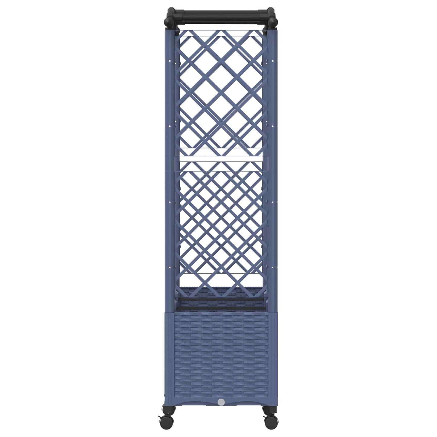Letto Rialzato con Griglia e Tetto Grigio 164 x 40 x 144 cm PP | homemem39
