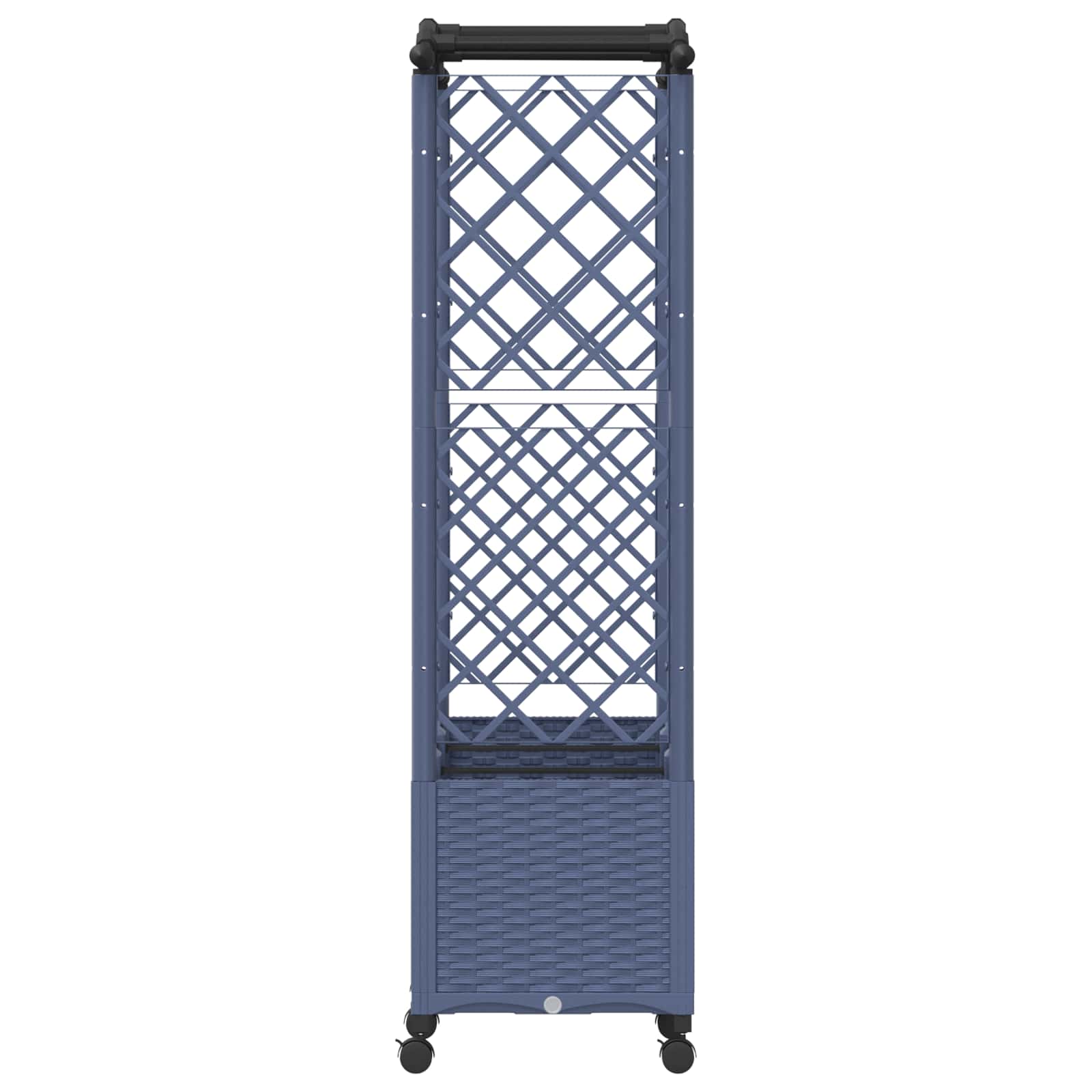Letto Rialzato con Griglia e Tetto Grigio 164 x 40 x 144 cm PP | homemem39
