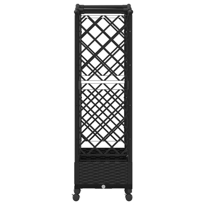Letto Rialzato con Griglia e Tetto Nero 163 x 40 x 129 cm PP | homemem39