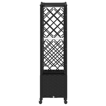 Letto Rialzato con Griglia e Tetto Nero 163 x 40 x 144 cm PP | homemem39
