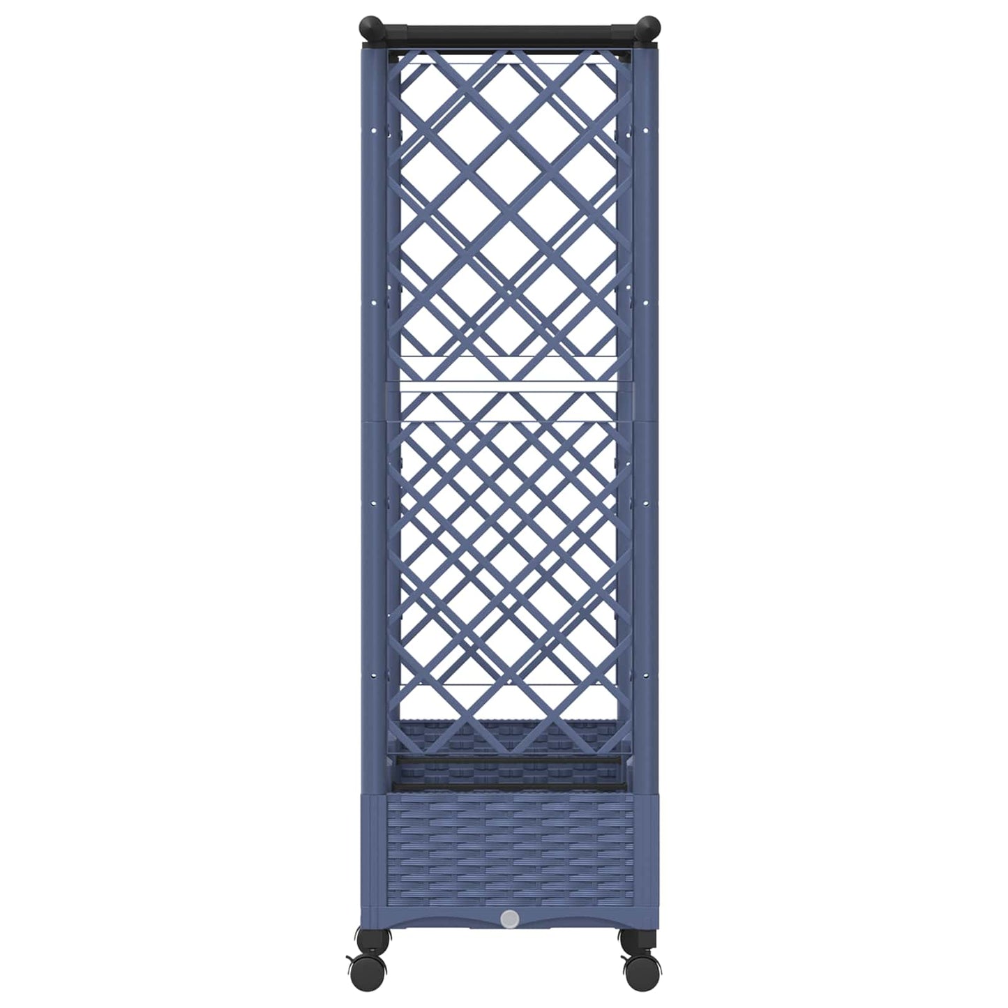 Letto Rialzato con Griglia e Tetto Grigio 164 x 40 x 127 cm PP | homemem39