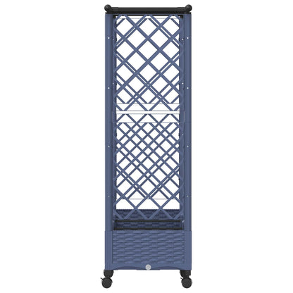 Letto Rialzato con Griglia e Tetto Grigio 164 x 40 x 127 cm PP | homemem39
